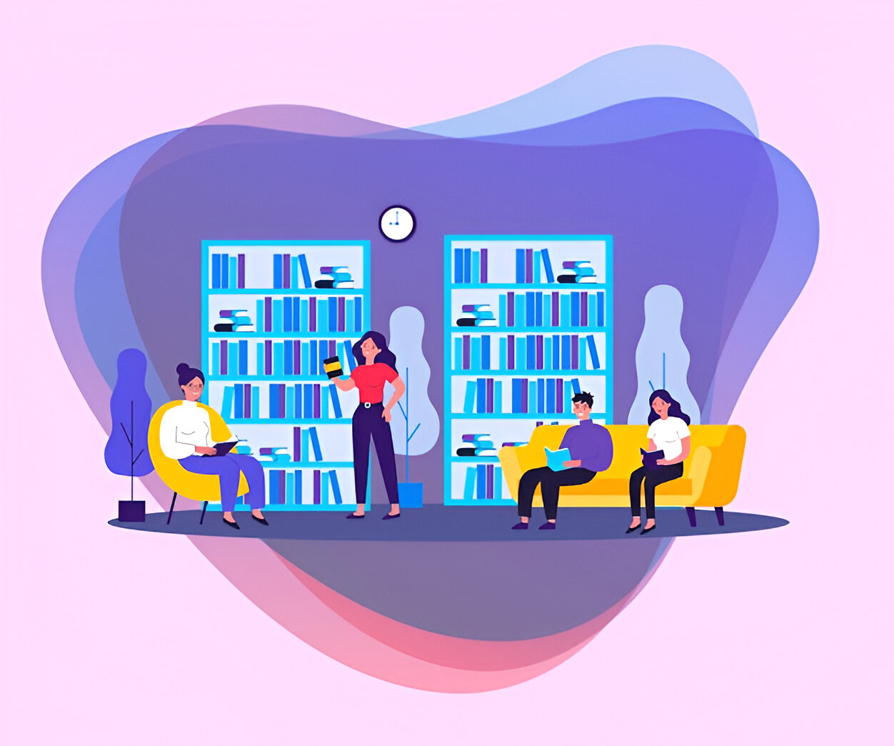 Smiling team member with dark skin